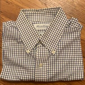 Brooks Brothers classic button down navy and white